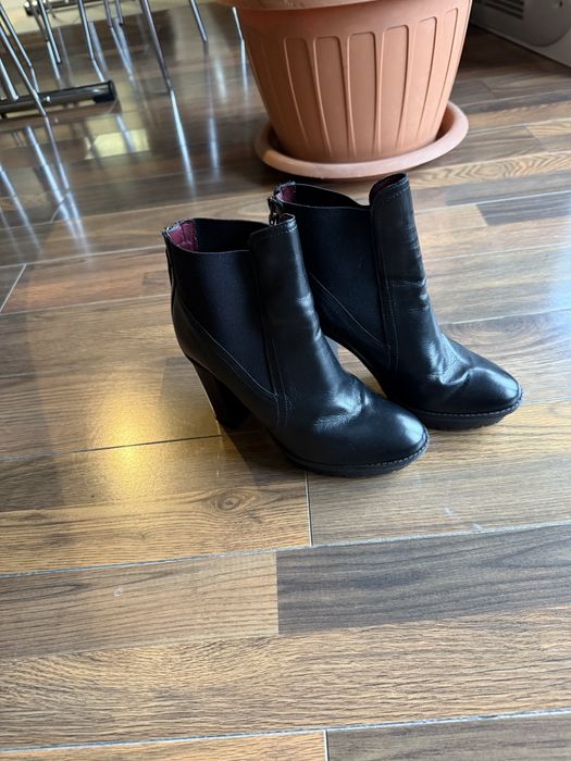 Botine negre Versace