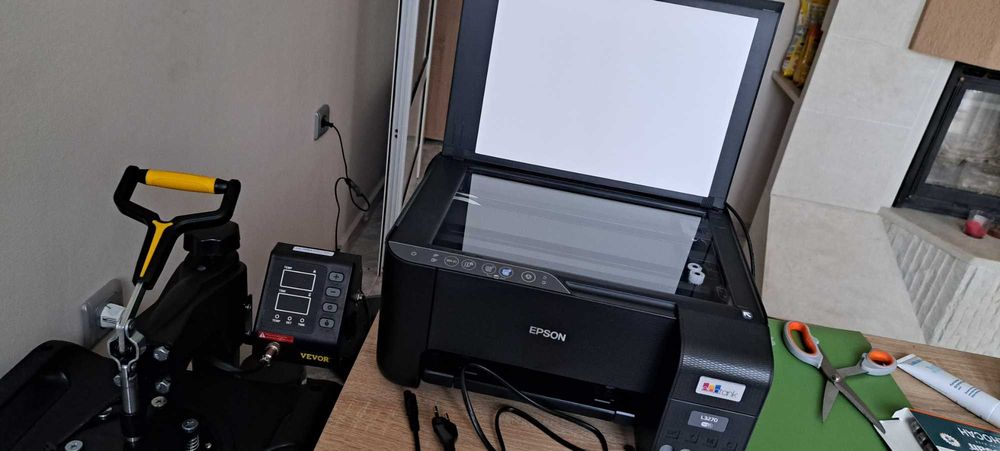 Сублимационен принтер със скенер + Гореща преса Vevor