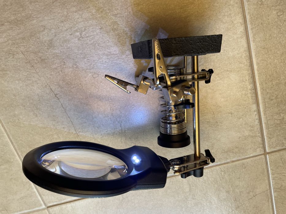 Трета ръка с LED лупа, Powerfix Profi