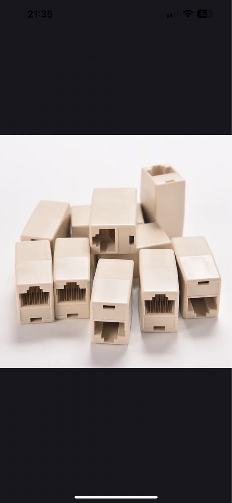 Соеденители rj45  lan муфта rj45 соеденитель utp витой пары  10шт