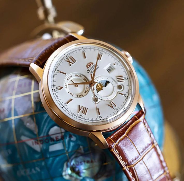 Ceas ORIENT Classic Soon and Moon RA-AK0801S30B; ORIGINAL,acte,sigilat