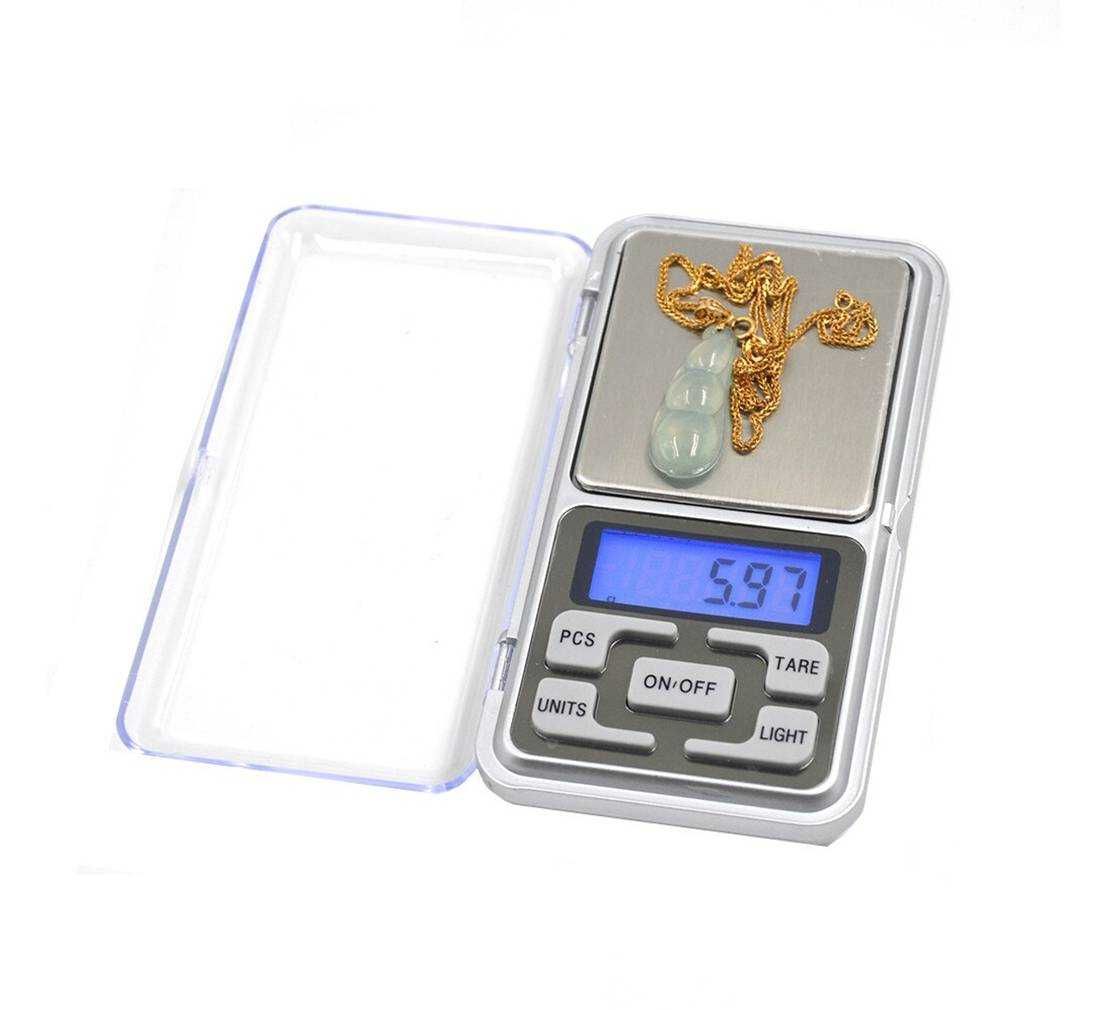 Везна бижутерска, електронна, LCD дисплей, светеща, 200g, 0,01g