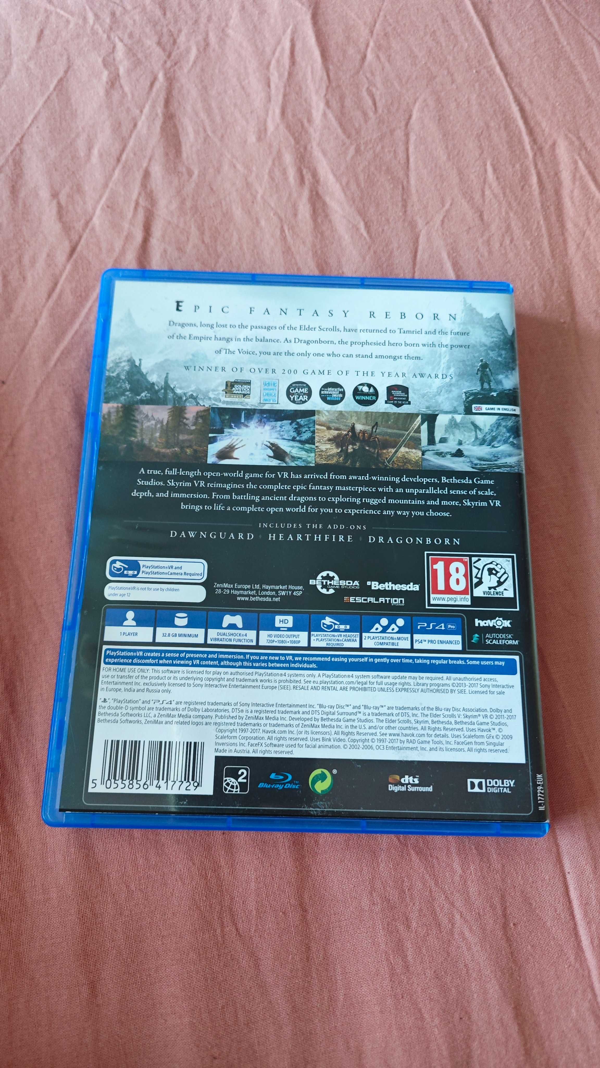 Skyrim PS 4 VR .