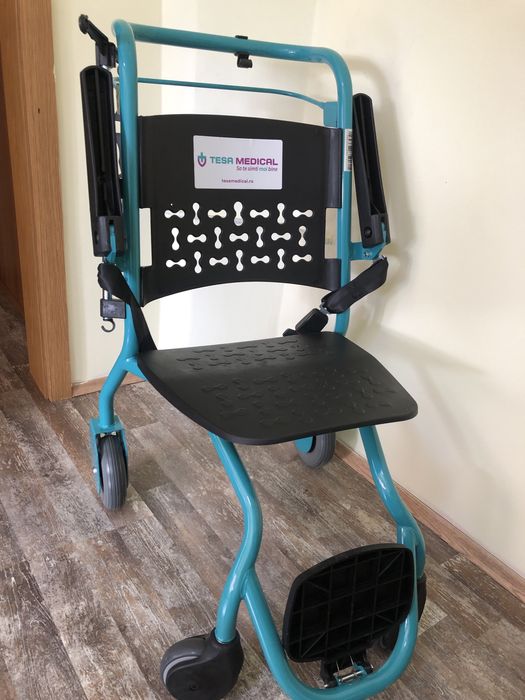 Vand scaun cu rotile, 150kg max, ideal dupa operatie glezna/genunchi