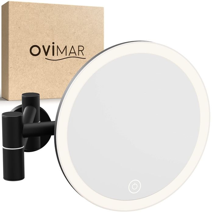 Oglinda cosmetica neagra