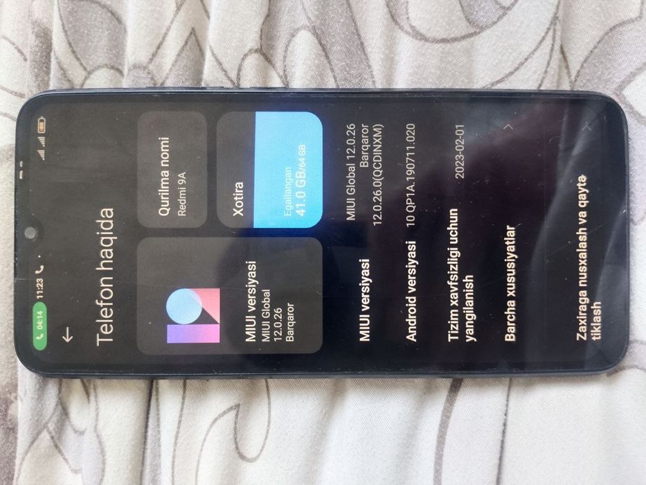 Redmi 9a 4/64 holati zor OBMEN