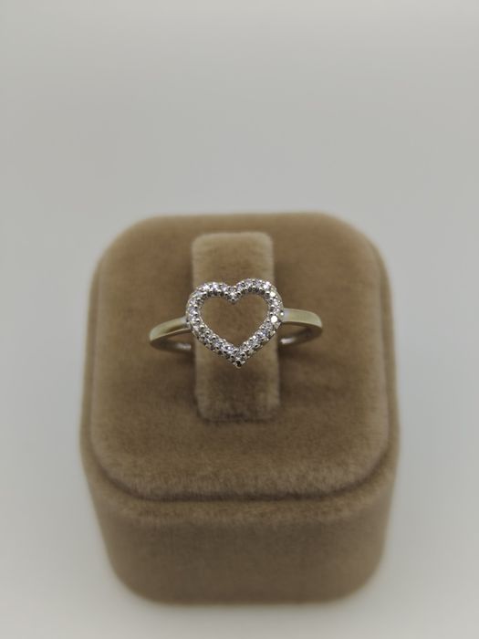 Inel aur 18k 1.71gr cu diamante naturale (r)