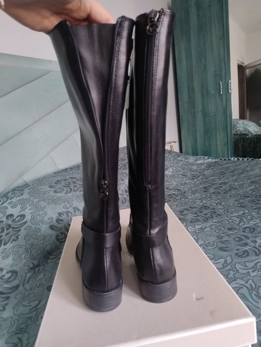 Cizme înalte din piele naturală