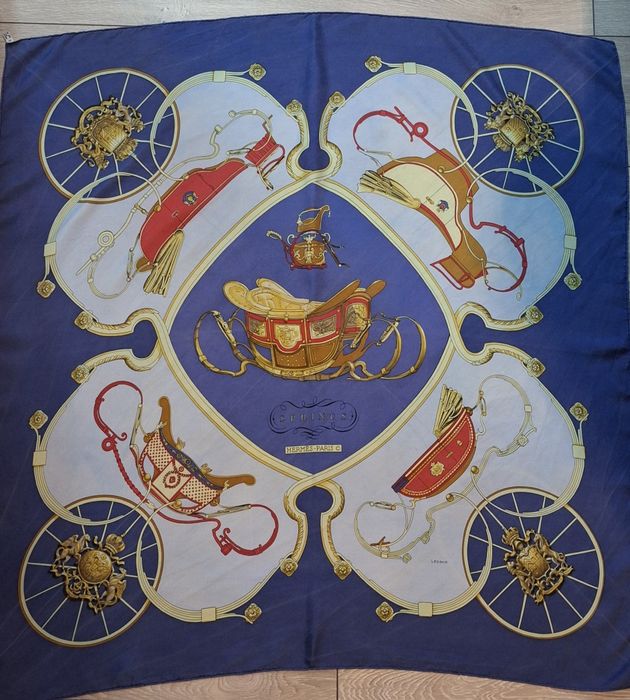 Esarfa Vintage Hermes Carre Spring Scarf  90 women .