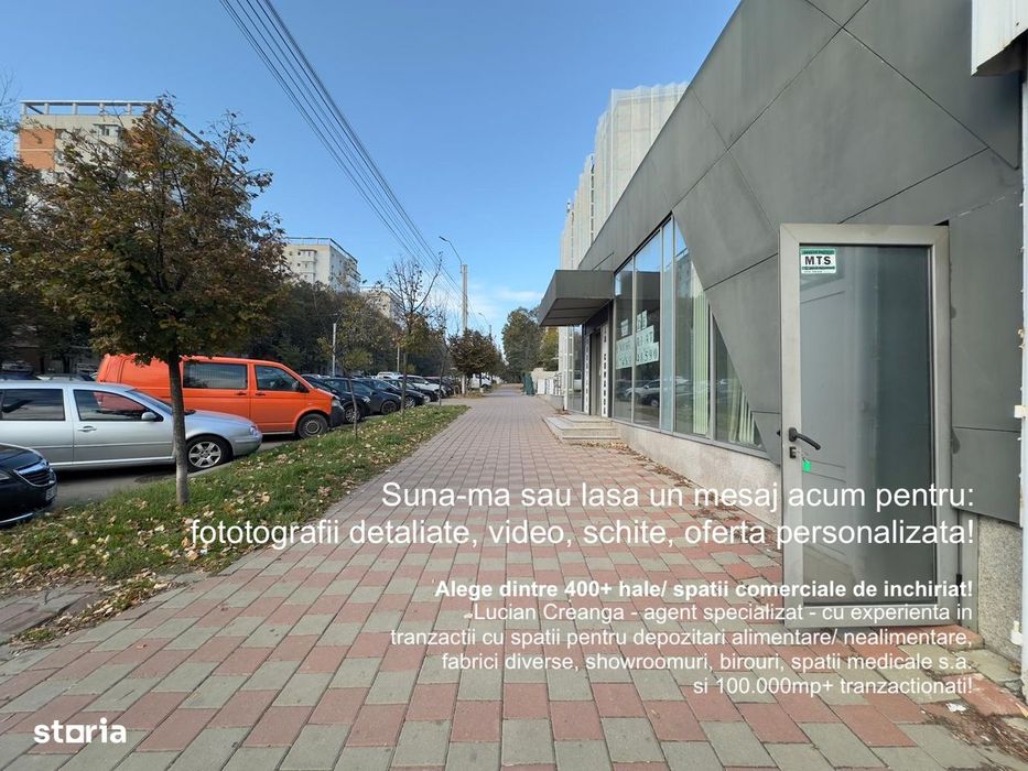 Spatiu comercial, depozit, 190mp, zona Tatarasi Flora
