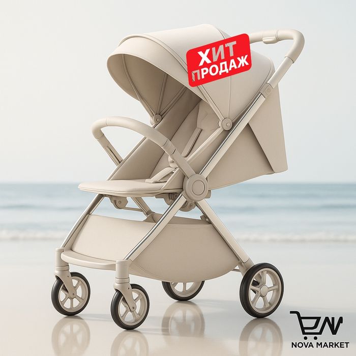Детская коляска премиум для прогулок по городу и пляжу