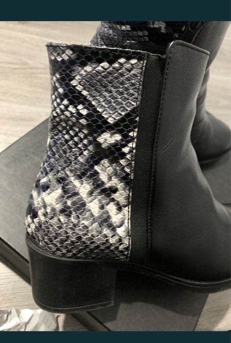 Cizme/botine din piele, Dasha, marimea38.