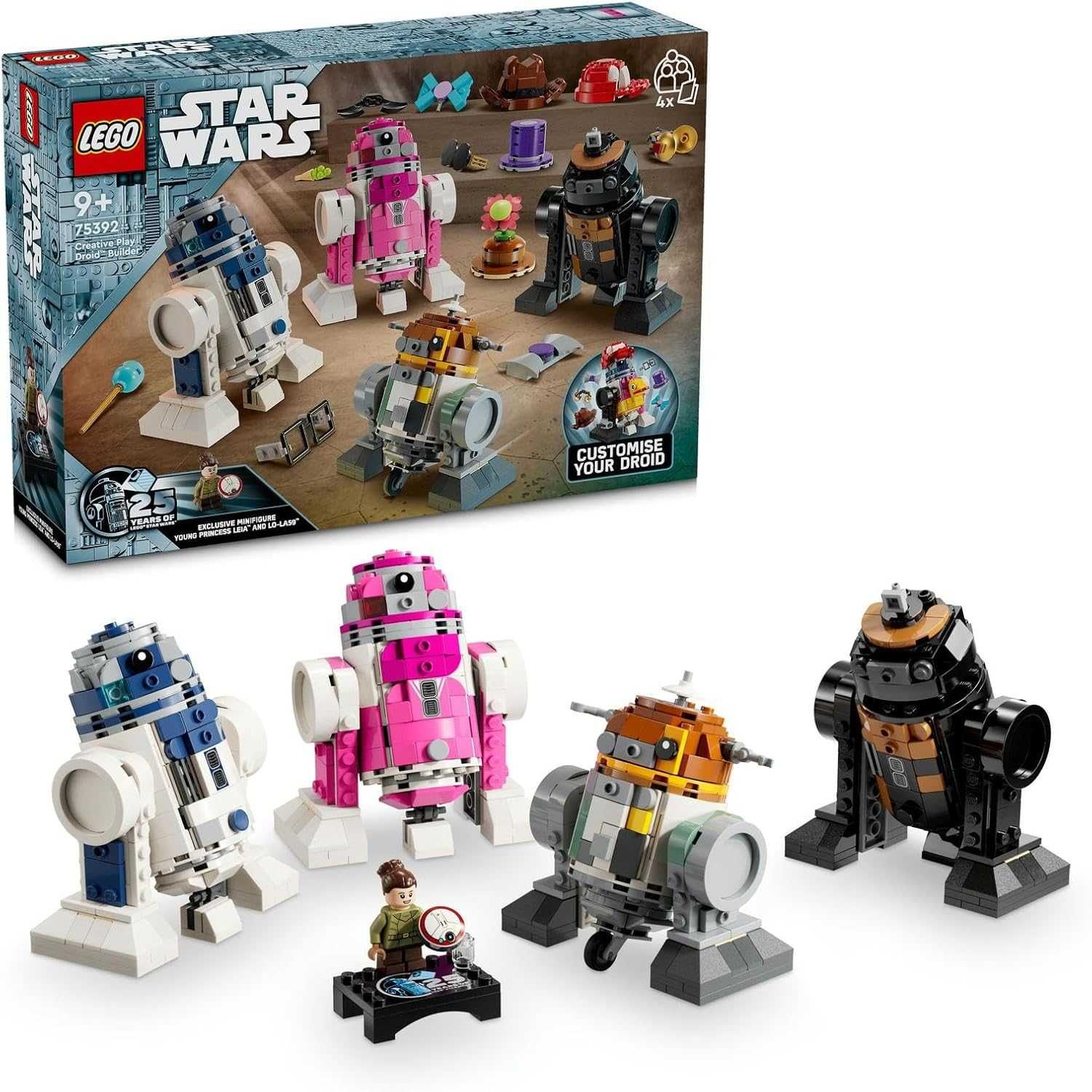 НОВО LEGO Star Wars 75392 - Droid builder for creative play