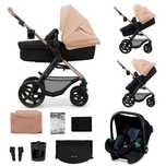 Комбинирана Детска Количка Kinderkraft MOOV 2 3в1, Sand Beige