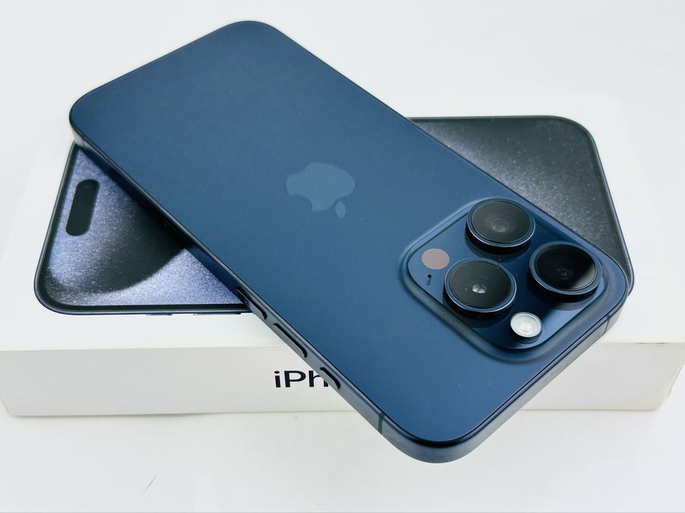Apple iPhone 15 Pro 1TB Blue Titanium Отличен! Гаранция!