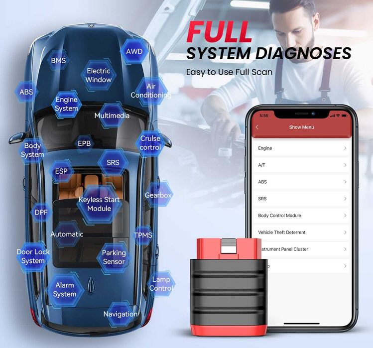 THINKDIAG MINI Diagnoza Auto Full Sistem OBD2 Tester Licenta ThinkCar