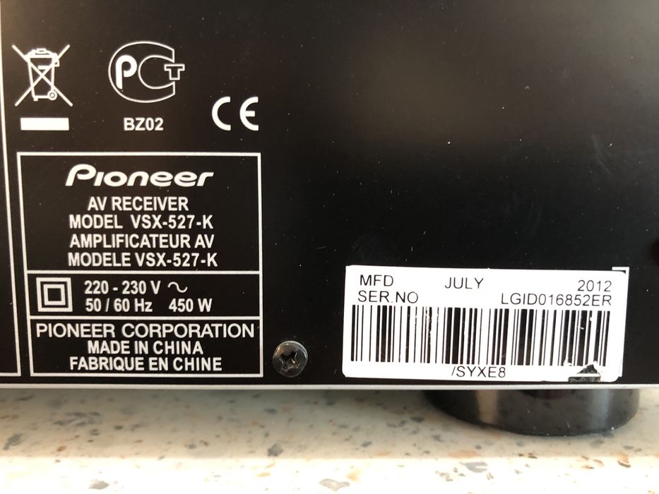 Pioneer VSX-527 resiver