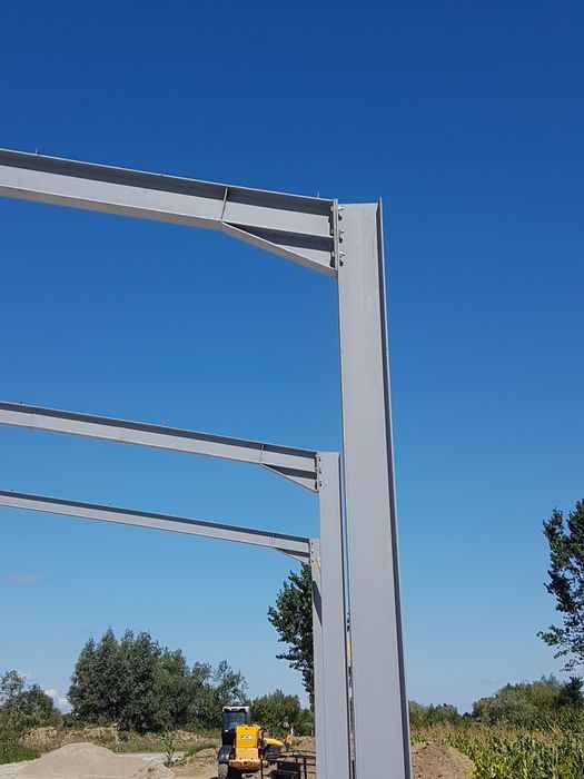 Vand hala metalica 12cu 21m cu stalpul de 4h din profile de 240