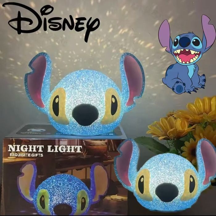 Стич синя настолна лампа Disney Stitch/Хелол кити