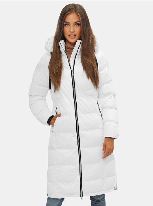 Дамско зимно бяло яке