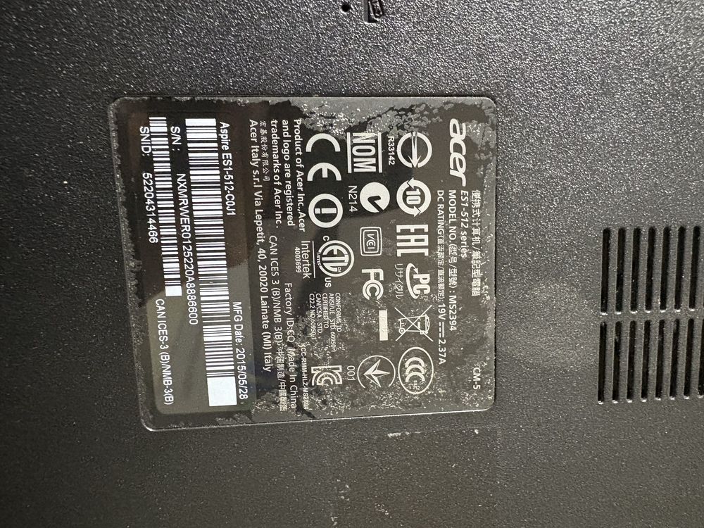 Acer Aspire ES1-512-C0J1 – Arzon va ishonchli noutbuk!