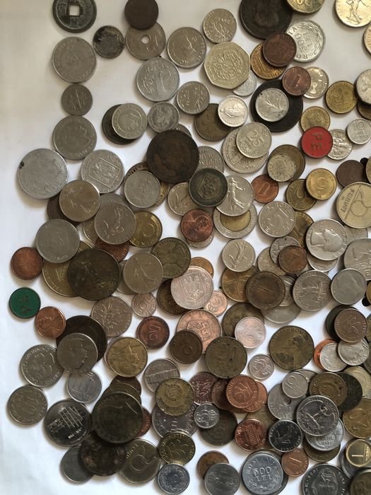 Colectie Bani vechi Romanesti si Straini , Monede   , Insigne