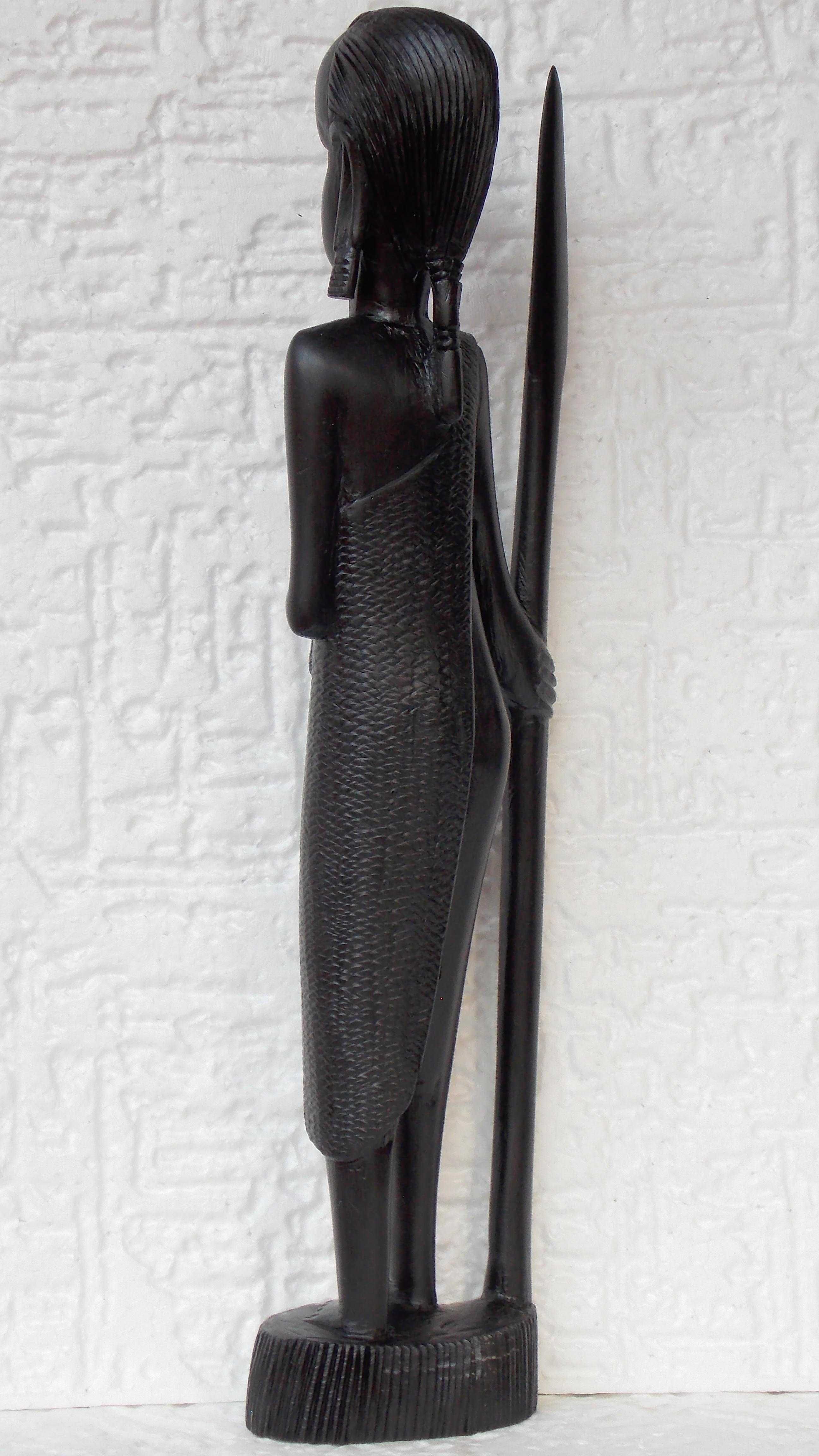 statueta abanos 36 cm,sculptura lemn,arta africana tribala,antichitati