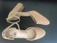 Pantofi cu toc Estini 39 beige