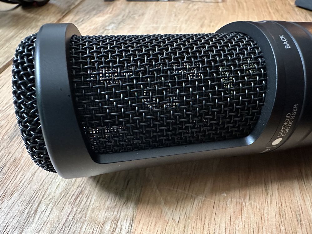 Microfon Audio Technica AT2020 cu XLR + CABLU 3metri si STATIV de masa