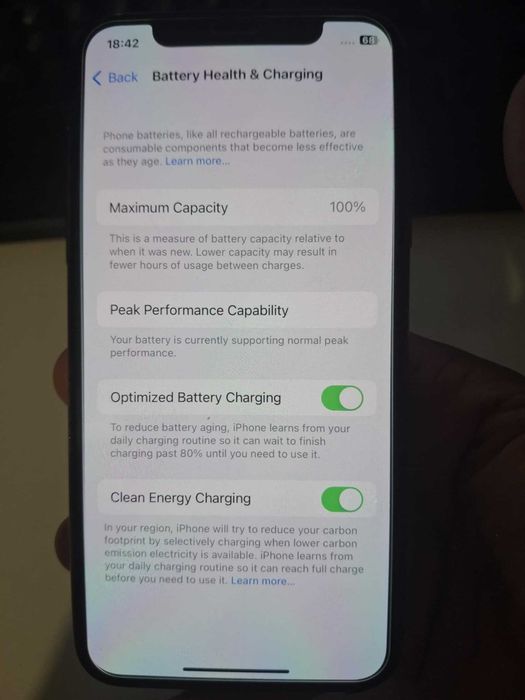 Apple Iphone X 256 GB 100%