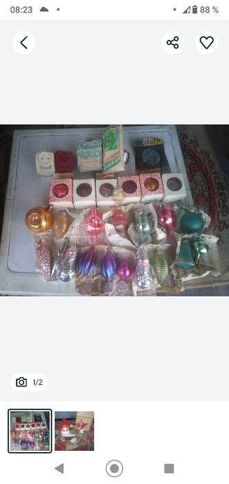 Советские новогодние игрушки