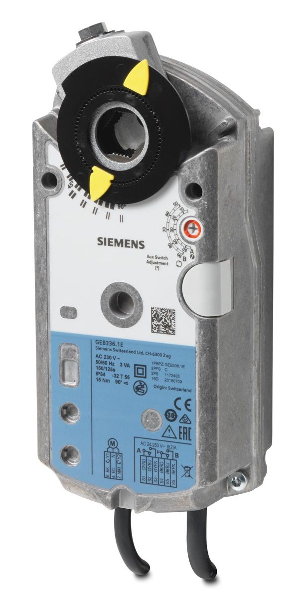 Привод Siemens GEB336.1E воздушных заслонок