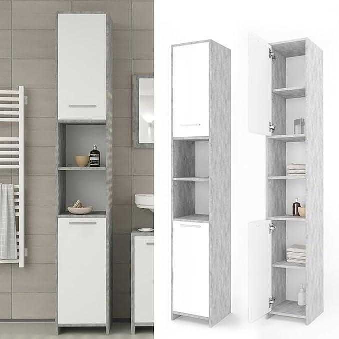 Vicco висок шкаф за баня Fynn Бетон 30 x 190 см