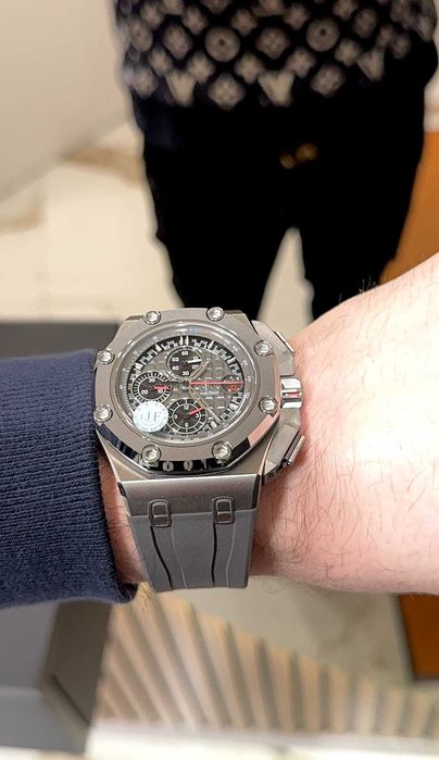 audemars piguet offshore 44mm сиво-матово