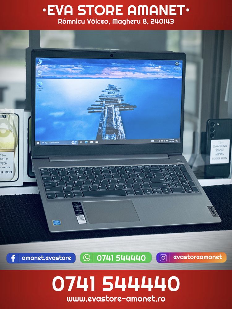 Laptop 15.6” LENOVO IdeaPad 3 Intel Pentium Gold 256GB SSD 4GB RAM
