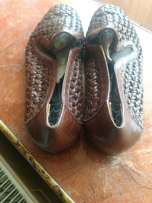 Pantofi piele împletiți 44