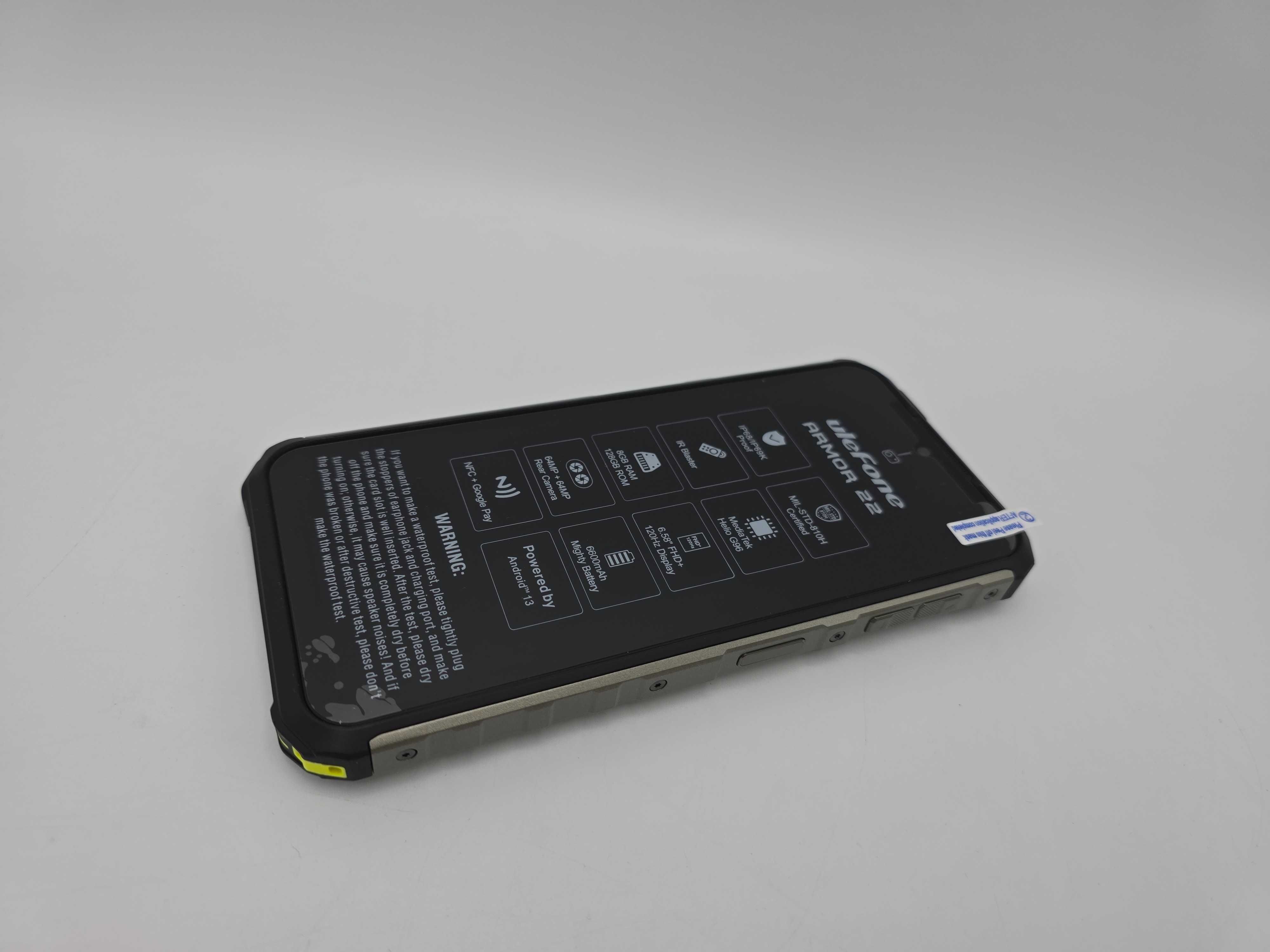 Ulefone Armor 22 Black 128GB 8GB Ram DualSim Neverlock Nou FullBox