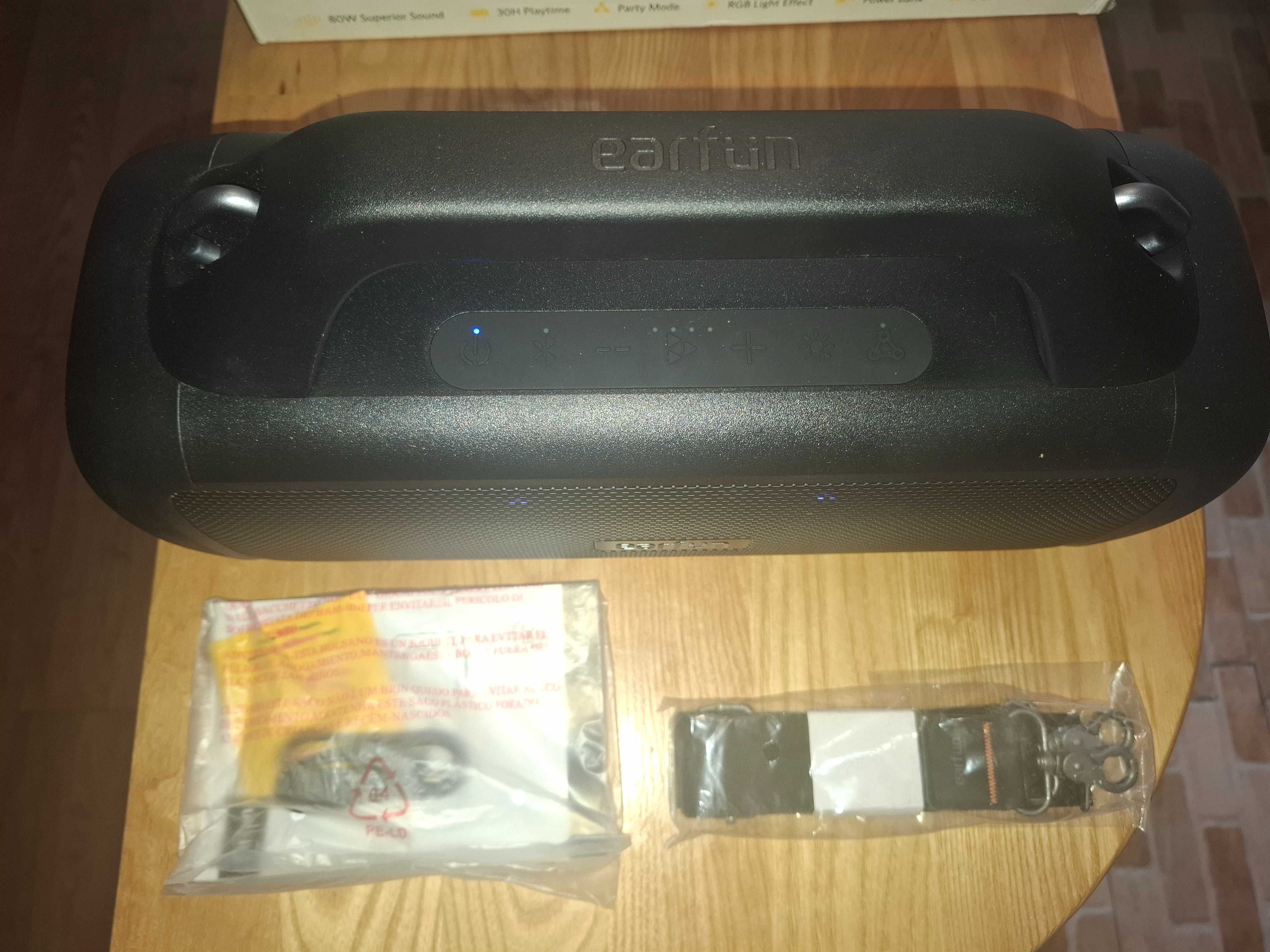 Boxa portabila Bluetooth Earfun UBOOM X 80 W Rezistenta la apa IPX7