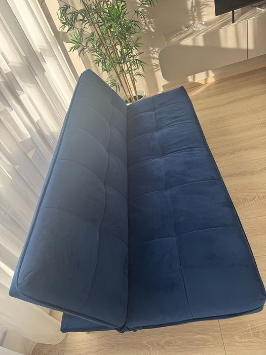 Vand canapea stofa albastra