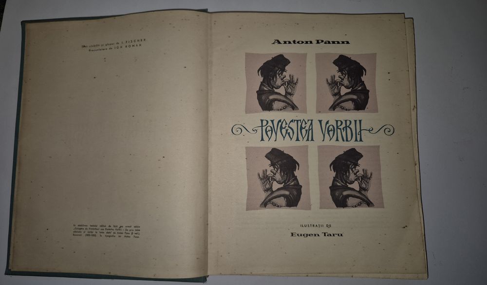 Carte veche românească Anton Pann Povestea Vorbii