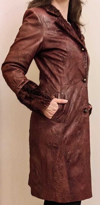 haina piele naturala nr 38 Franco Davori