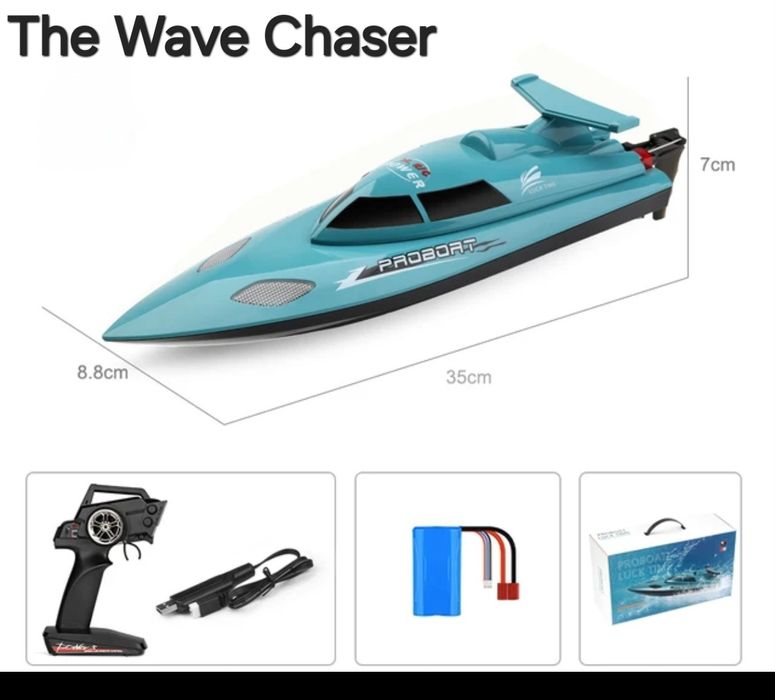 Високоскоростна RC лодка The Wave rider 35km/h-ПРОМО