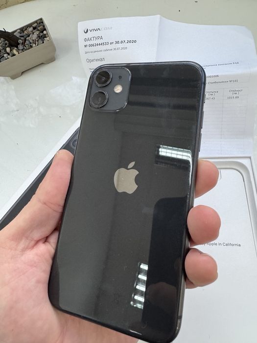 iPhone 11, 128 GB, 100% Battery Health, Черен