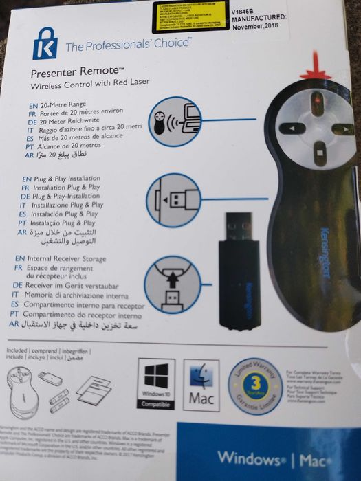Kensington Presenter Expert, Wireless With Laser