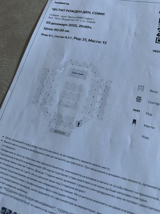 3 Билети за концерт на Софи Маринова