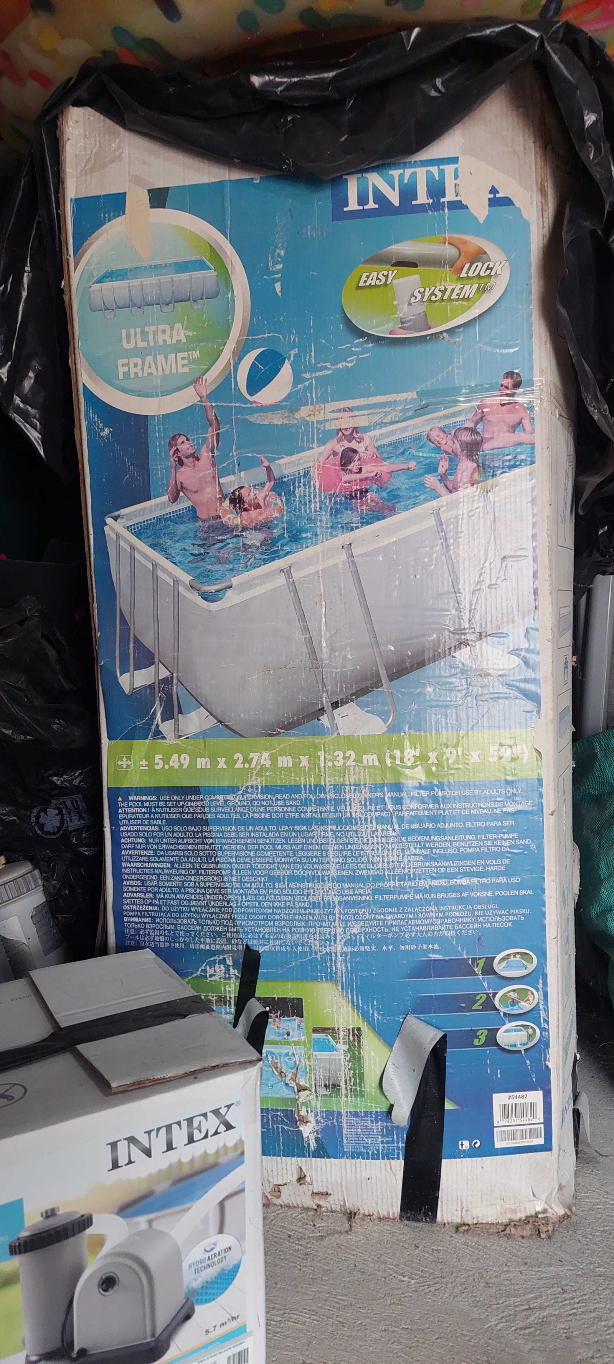 Piscina cu cadru metalic intex 5.49 x 2.47 x 1.32