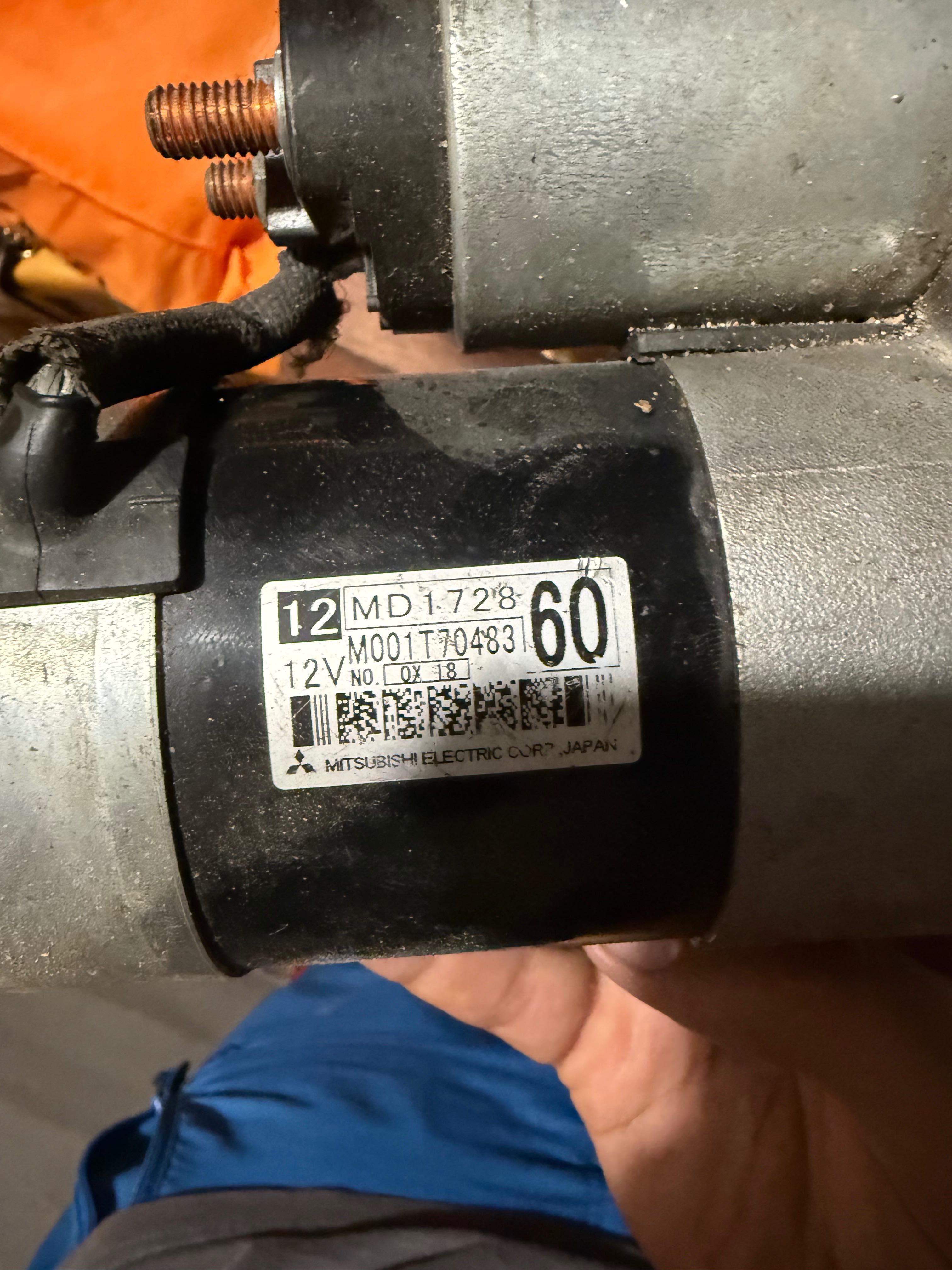 Стартер Mitsubishi eclipse 2g 4g63