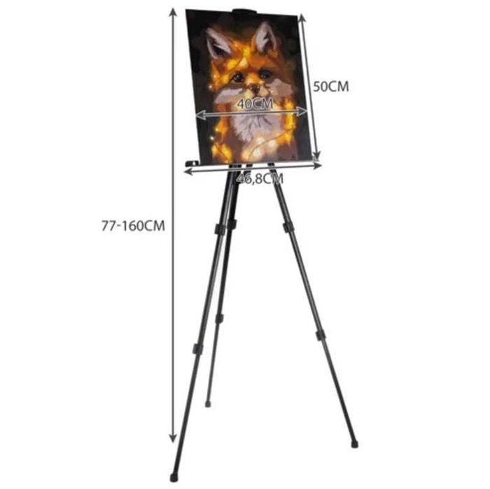 Sevalet metalic reglabil pentru pictura