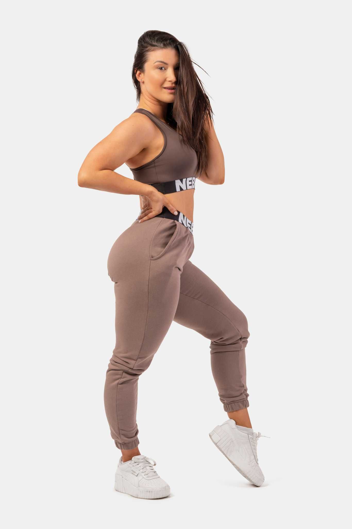 НОВ Nebbia Iconic Mid-Waist Sweatpants ОРИГИНАЛНО дамско долнище - S