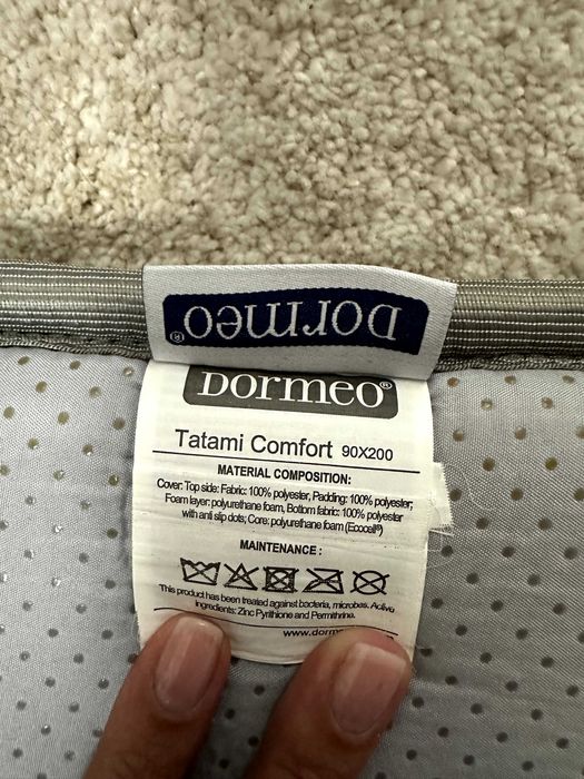 Topper saltea Dormeo Tatami Comfort, 90 x 200 cm, Redus 50%